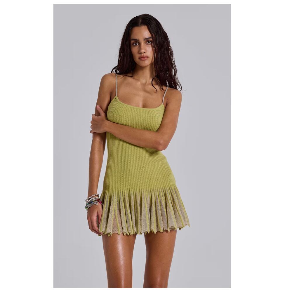 NEW JADED LONDON Pleated Knit Dress Size Medium